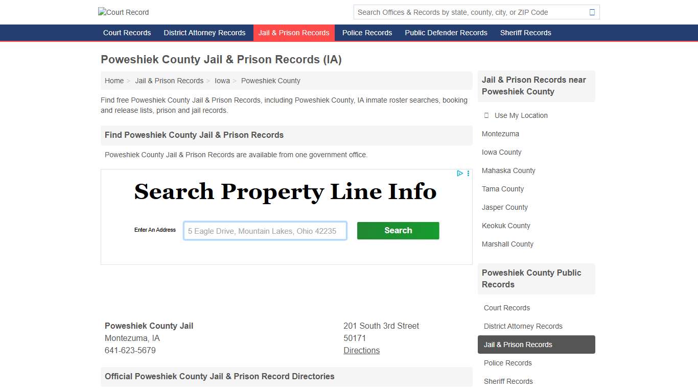 Poweshiek County Jail & Prison Records for Free (Poweshiek County, IA)