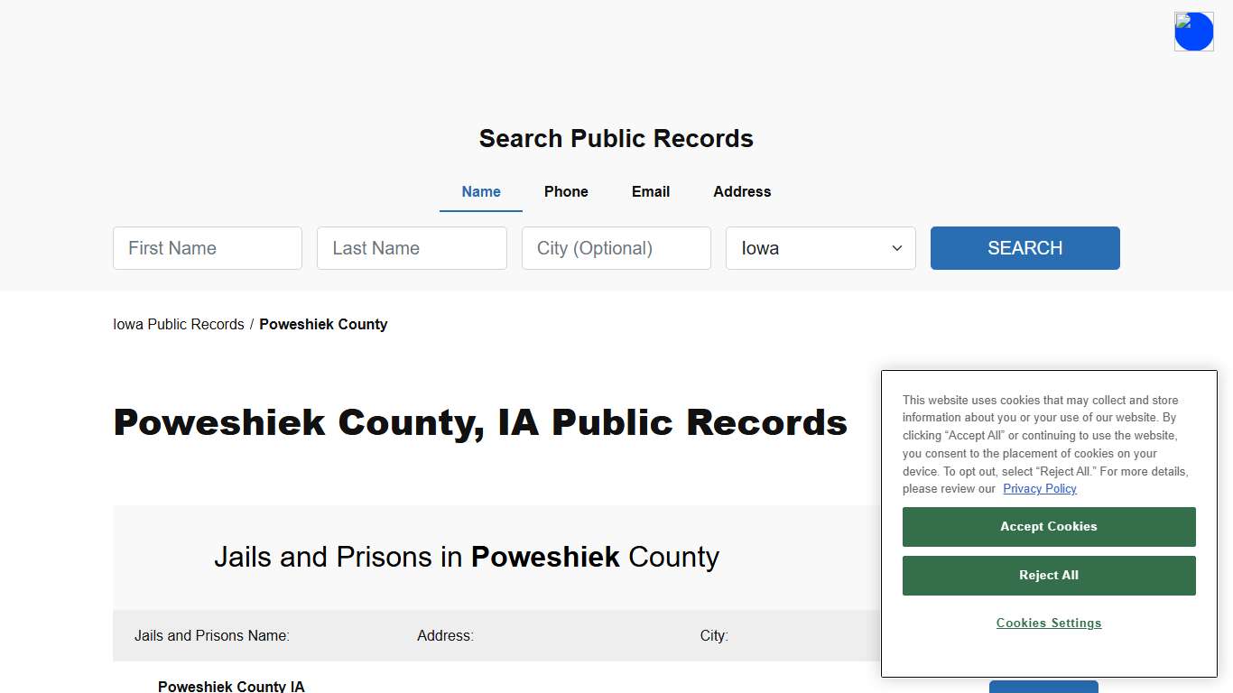 Poweshiek County, IA Public Court, Arrest and Inmate Records - ThePublicIndex